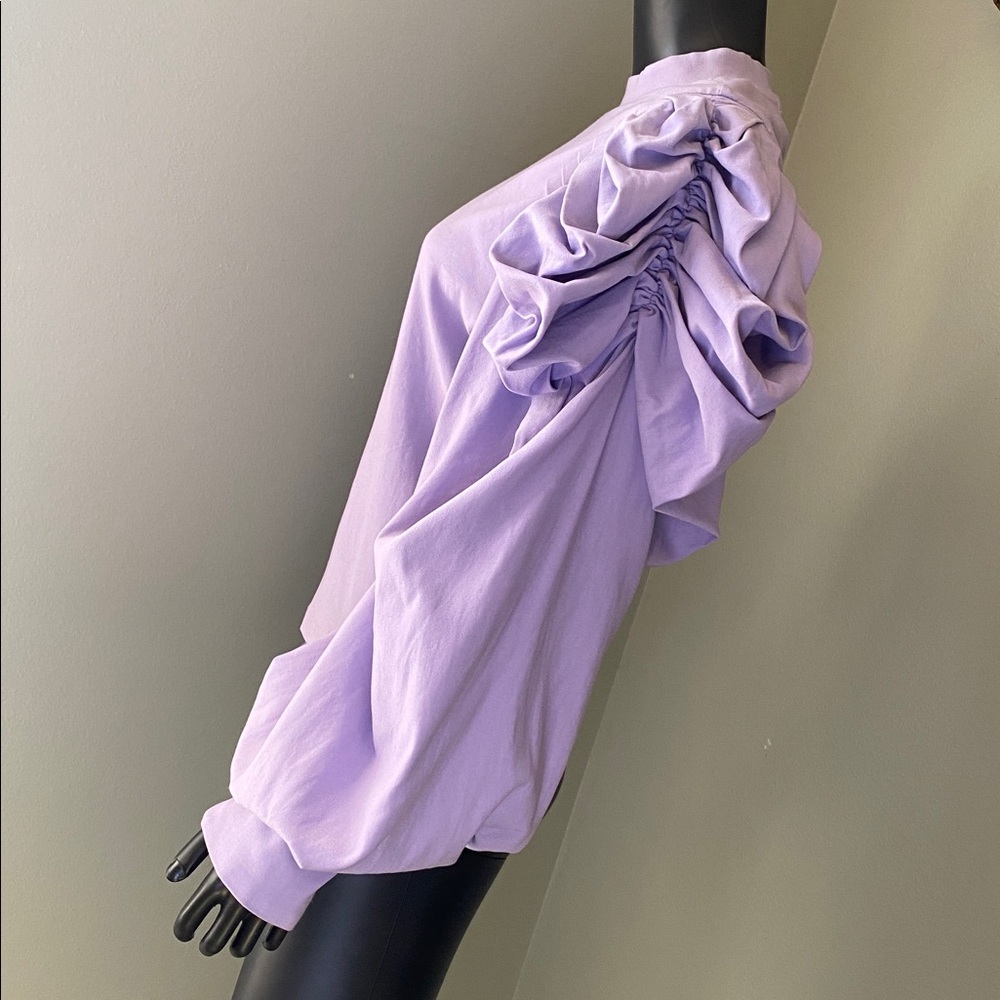 WHY DRESS Lavender PrincessCore Ruffled Sleeve Women's Top - Picture 5 of 11